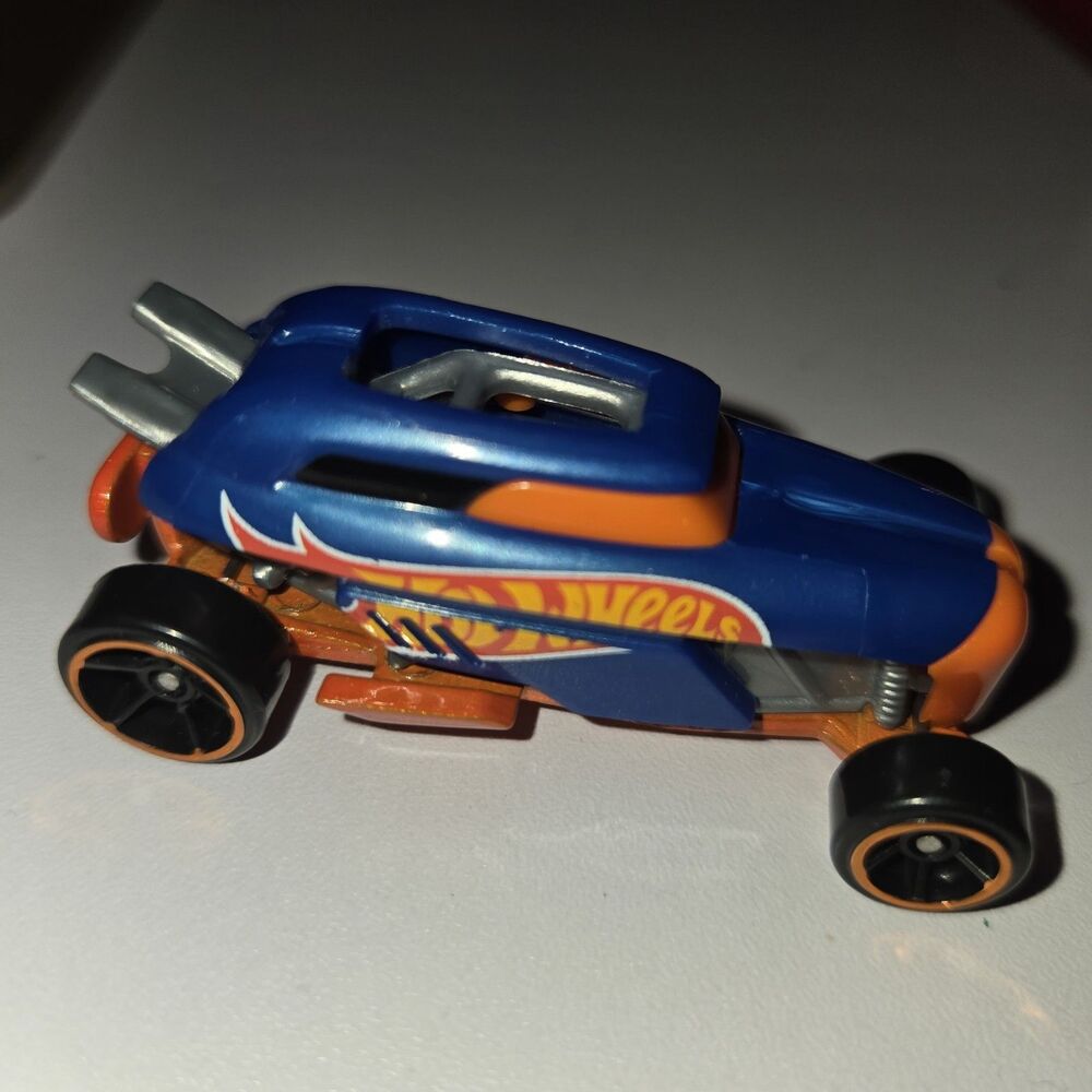 Hot Wheels 2013 Netflix Let's Series Race Rip Rod Blue 1:64 Diecast Car Loose